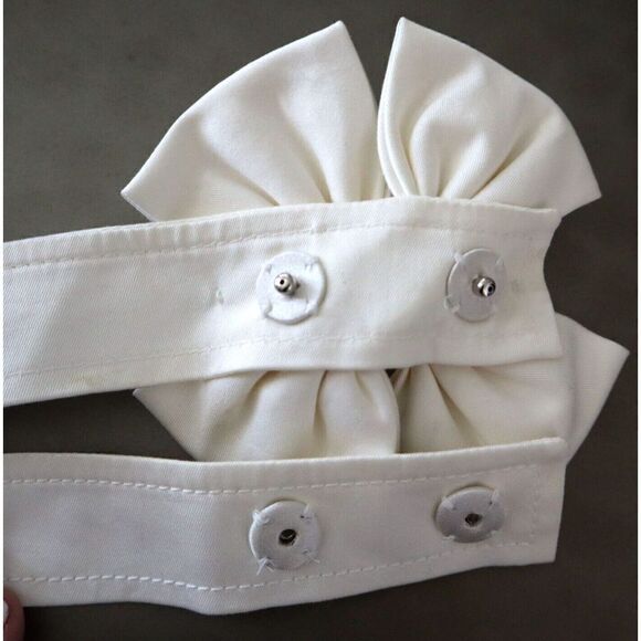 Escada Women\'s Sz 38 Off White Bow Detail Waist Belt Accessory main image 5
